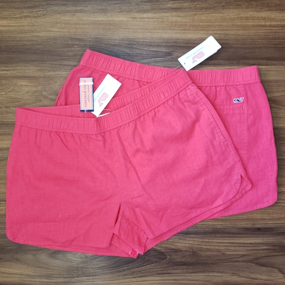 Vineyard Vines Pants - NWT Vineyard Vines Pink Pull On Pocket 2PK Shorts